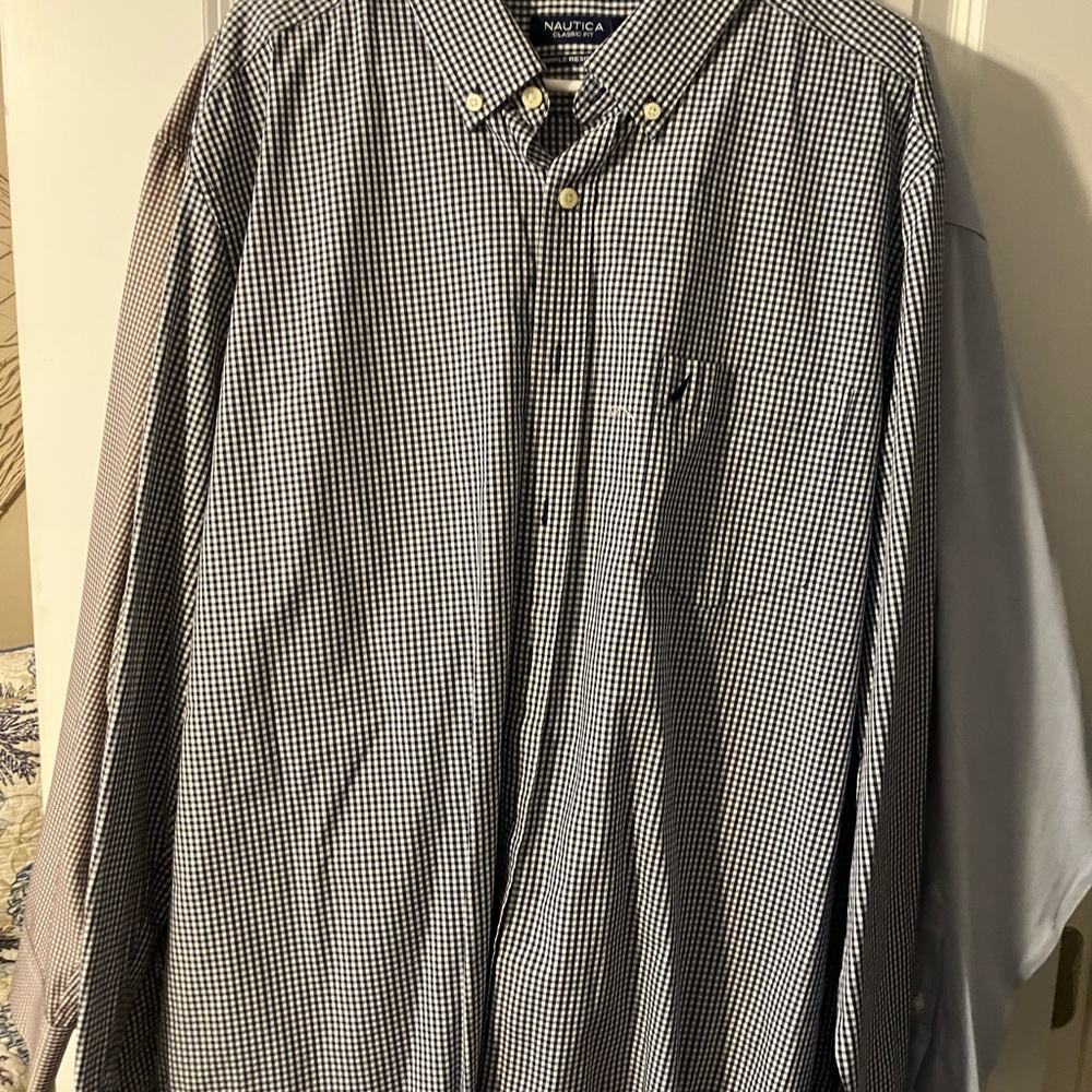 Nautica Men's Gingham Button Down Shirt